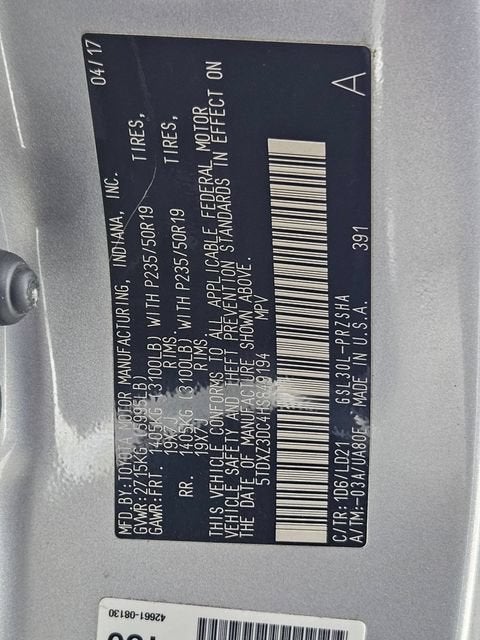 2017 Toyota Sienna SE