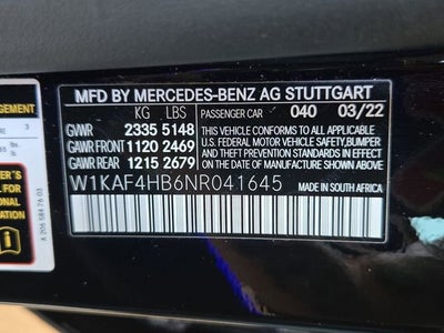 2022 Mercedes-Benz C-Class C 300