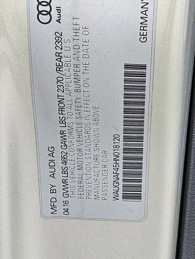 2017 Audi A4 Premium