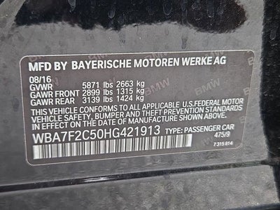 2017 BMW 7 Series ALPINA B7 xDrive