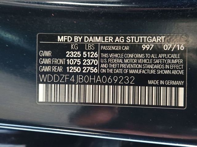 2017 Mercedes-Benz E-Class E 300 Luxury