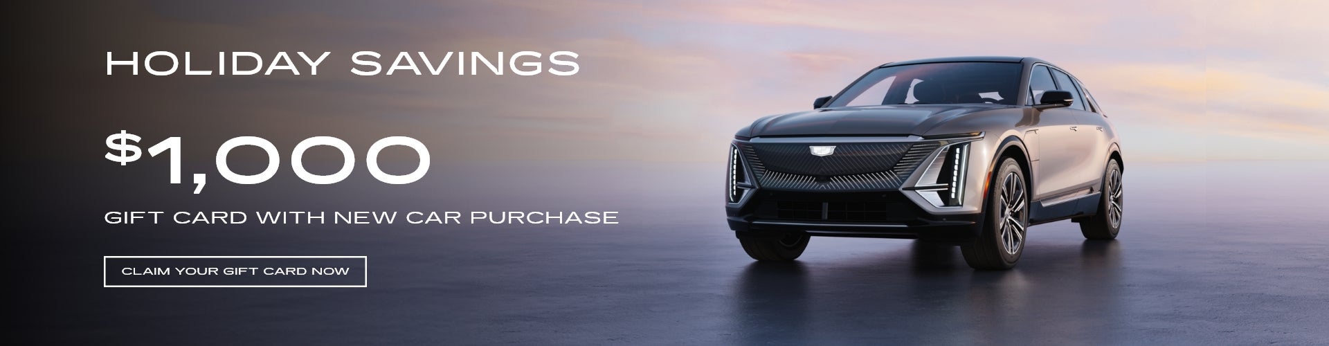 HOLIDAY SAVINGS $1000